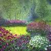 Gardenscape - Canvas Paintings - By Jill Timmons, Impressionism Painting Artist