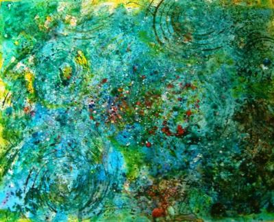 Abstract - From Here To Eternity - Acrylic On Yupo Paper