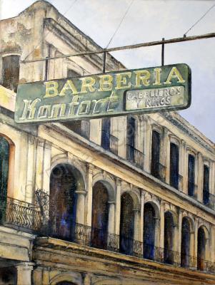 Old Havana - Barbera Konfort-Havana - Oil On Canvas