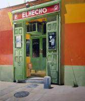 Old Taverns - El Hecho Pub - Oil On Canvas