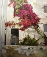 Facades-Architectura - La Buganvilla - Oil On Canvas