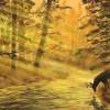 Deer In Woods - Digital Digital - By Viny Mathew, Digital Digital Artist
