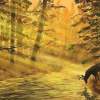 Deer In Woods - Digital Digital - By Viny Mathew, Digital Digital Artist