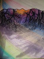 Landscape Of The Mind - Pencil  Paper Mixed Media - By Nicole Mays, Nature Mixed Media Artist