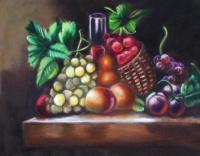 Fruit - Oil On Canvas Paintings - By Alicia Burgess, Still Life Painting Artist