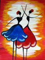 Painting - Paint  Brush Paintings - By Simran Kaur P, Modern Art Painting Artist