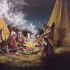 Story Teller - Oil On Canvas Paintings - By David Paul, Realism Painting Artist