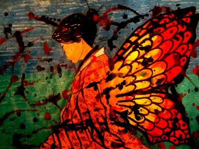 Alec Yates Gallery - Madame Butterfly 15 - Mixed Media