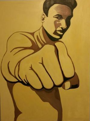 Arican American Art - Ali - Arcylic On Canvas