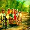Barrio Transportation - Oil Pastel Paintings - By Joemarie Chua, Impressionism Painting Artist