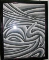 Zebra - Pastel Drawings - By Dennis Deerwester, Abstract Drawing Artist