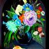 Floral Fantasy - Acrylic Paintings - By Fram Cama, Realism Painting Artist
