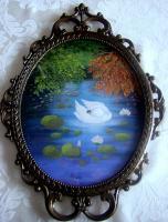 Landscape - Swan Lake - Acrylic