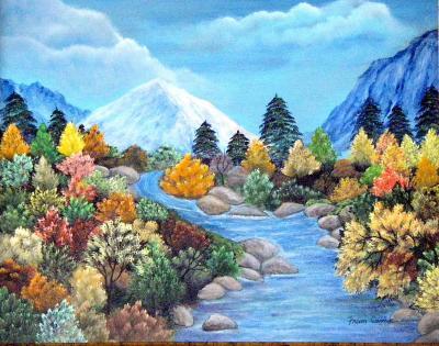 Landscape - Dressed For Fall - Acrylic