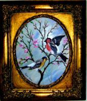 Birds - Darwins Finches - Acrylic