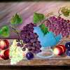 Grapefully Yours - Acrylic Paintings - By Fram Cama, Still Life Painting Artist