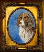 Sandy--English Springer Spaniel - Acrylic Paintings - By Fram Cama, Realism Painting Artist