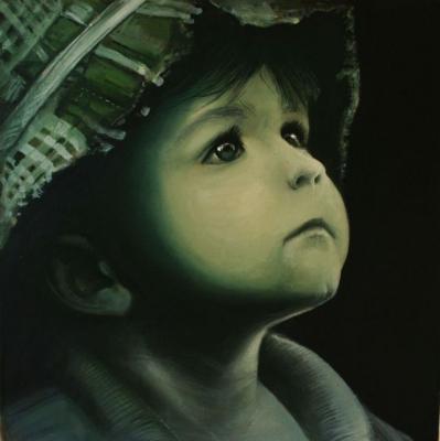 Portrait - Child Portrait - Oil On Canvas