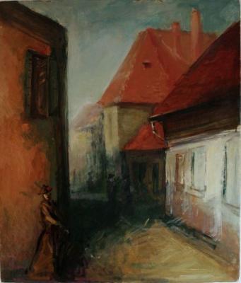 Landscape - Urban Landscape - Oil On Canvas