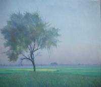 01 - Kikar A Name Of A Tree - Oil On Canvas