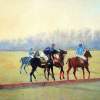 Polo For Peace - Oil On Canvas Paintings - By Abid Khan, Impressionism Painting Artist