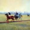 Polo For Peace - Oil On Canvas Paintings - By Abid Khan, Impressionism Painting Artist