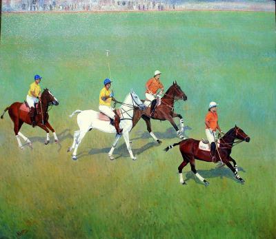 01 - Polo For Peace - Oil On Canvas