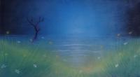 Landscape - Blue Lake - Pastel