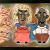 2People 3Cats - Oil On Wood Paintings - By Rafi Talby, Oil Painting Artist