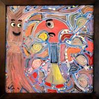 Logger - Oil On Wood Paintings - By Rafi Talby, Global Painting Artist