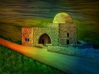 Rachels Tomb - Mixed Media Paintings - By Rafi Talby, Mixed Media Painting Artist