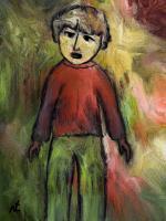 Child - Mixed Media Paintings - By Rafi Talby, Mixed Media Painting Artist