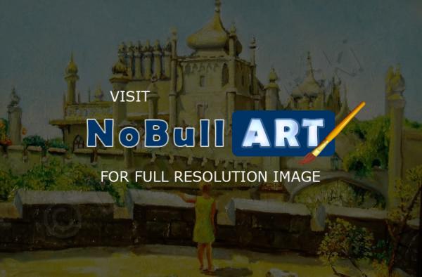Realism - Vorontsovs Palace Alupka - Oil On Canvas
