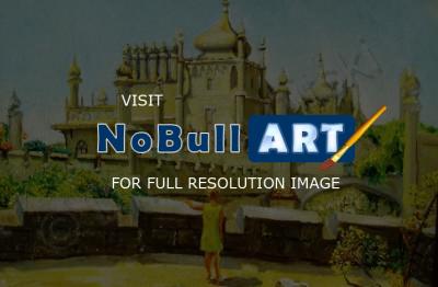 Realism - Vorontsovs Palace Alupka - Oil On Canvas