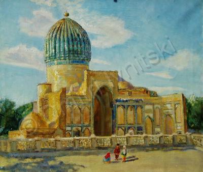 Realism - Gur-Emir Mausoleum Samarkand - Oil On Canvas