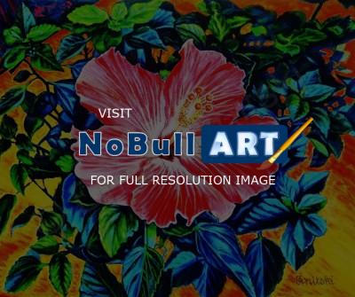 Impressionism - Hibiscus - Oil On Canvas