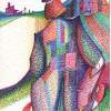 The Arrival Of The New Boss Clown - Stabilo Point 68 Fine Art Pens Drawings - By Miles Baker, Pointilist Drawing Artist