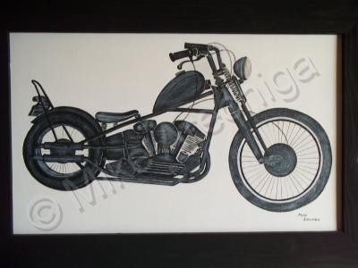 Realistic - Old School Bike - Acrylic