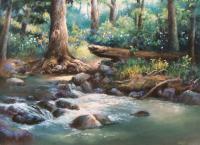 A Quiet Place - Pastel Paintings - By Bill Puglisi, Impressionistic Painting Artist