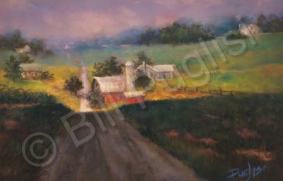 Landscape - Farmers Lane - Pastel