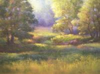 Pasture Grove - Pastel Paintings - By Bill Puglisi, Impressionistic Painting Artist