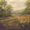 Flowering Field - Pastel Paintings - By Bill Puglisi, Impressionistic Painting Artist