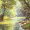 The Shimmering Stillness Of It All - Pastel Paintings - By Bill Puglisi, Impressionistic Painting Artist