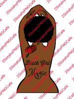 Black Girl Magic Back View - Png Digital Digital - By 2Sistahs Pngcafe, Digital Digital Artist