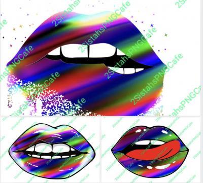 Lips - 3 Lip Bundle - Png Digital