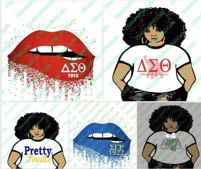 Sorority - Sorority Lipafro Chick Bundle Png - Png Digital