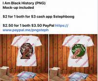 Black And Proud - I Am Black History Mock Up Included - Png Digital