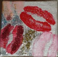 Kisses - Oil On Canvas Paintings - By Chiara Montorsi, Impressionism Painting Artist