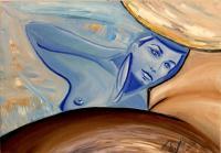 Fra Terra E Cielo - Between Earth Ans Sky - Oil On Canvas Paintings - By Chiara Montorsi, Symbolism Painting Artist