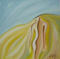 Dune Mosse - Oil On Canvas Paintings - By Chiara Montorsi, Expressionism Painting Artist